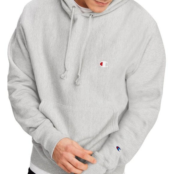 Champion Reverse Weave Grey Hoodie - Picture 1 of 4